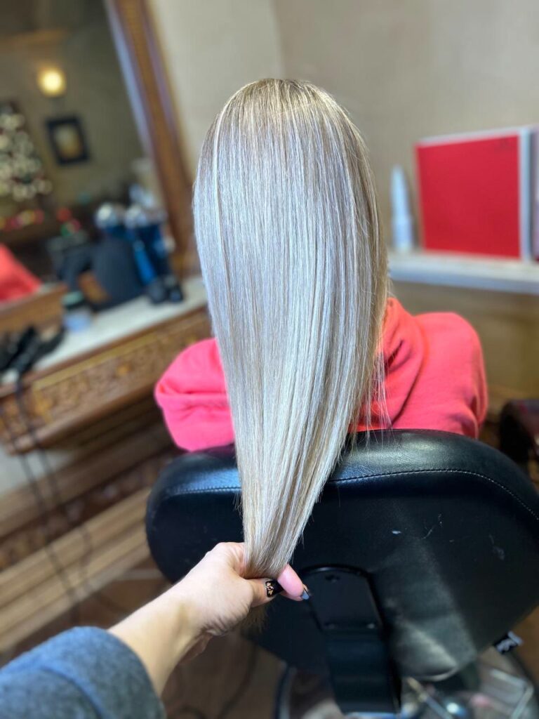 Ash platinum blonde